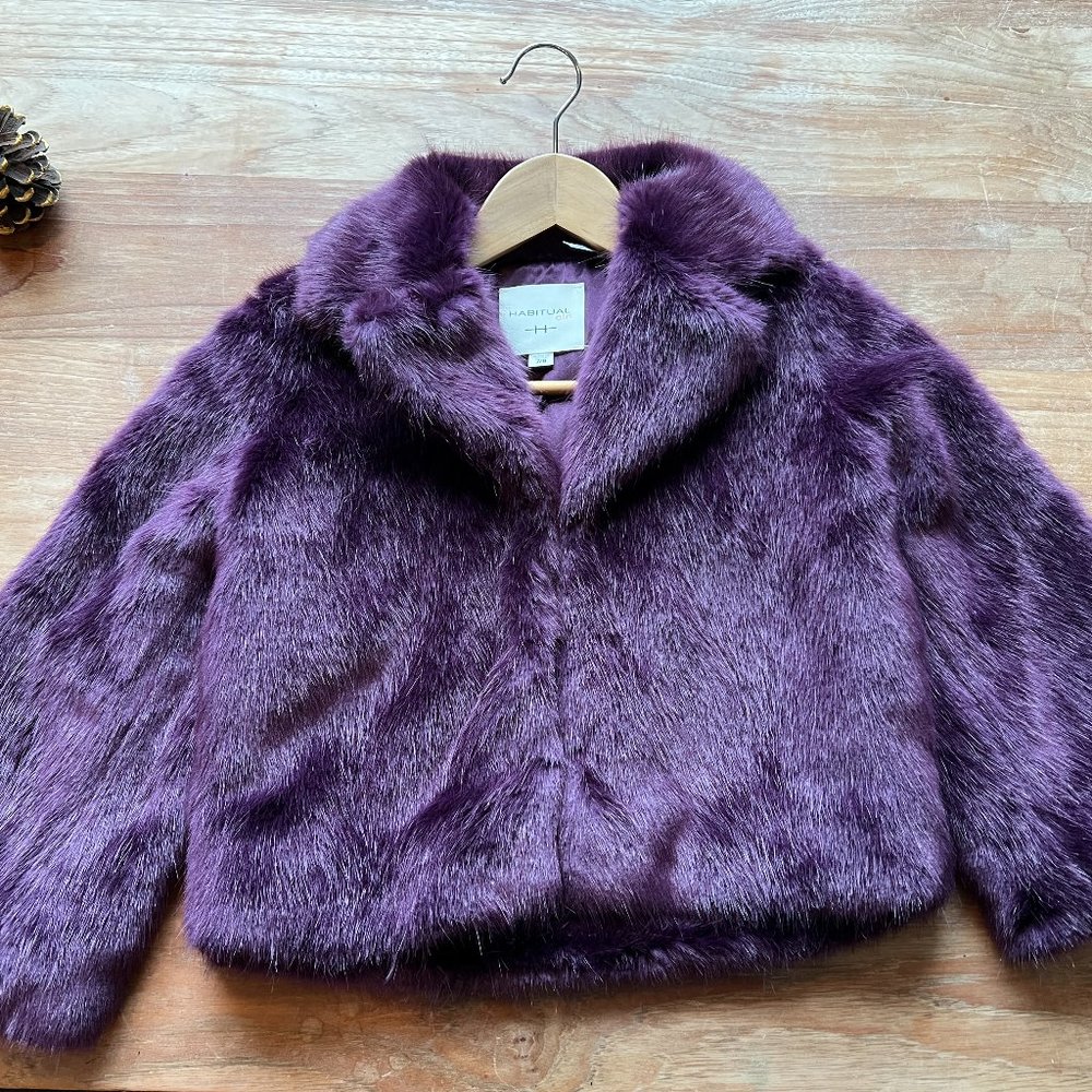 Gorgeous Faux Fur Aubergine Jacket!!!